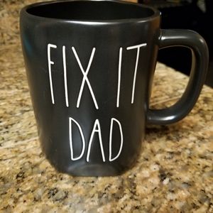 Fix It Dad Black Rae Dunn mug